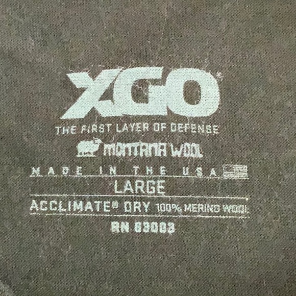 XGO BASELAYER MONTANA WOOL 1.0 L/S CREW - Black - Picture 2 of 8